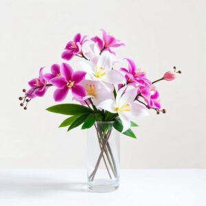 Elegant Orchid & Lily Arrangement