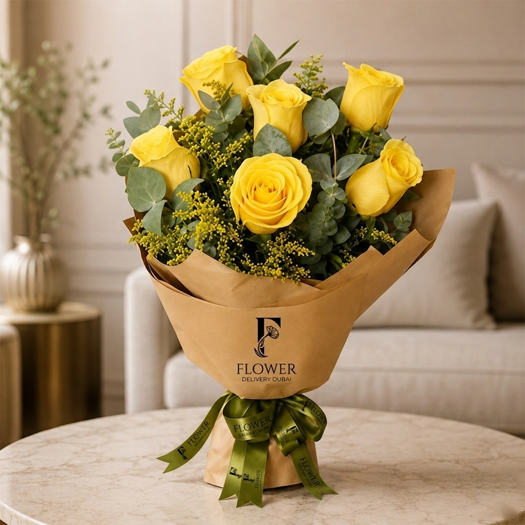 Bouquet of 40 Yellow Roses