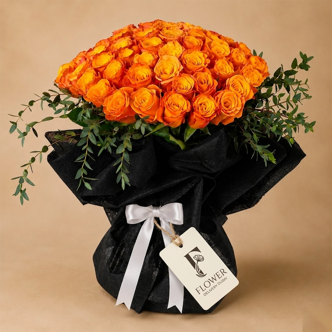 Sunset Rose Bouquet